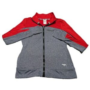 PINK Wisconsin Badgers 5th & Ocean Full Zip Sweatshirt Size XS Victoria's Secret